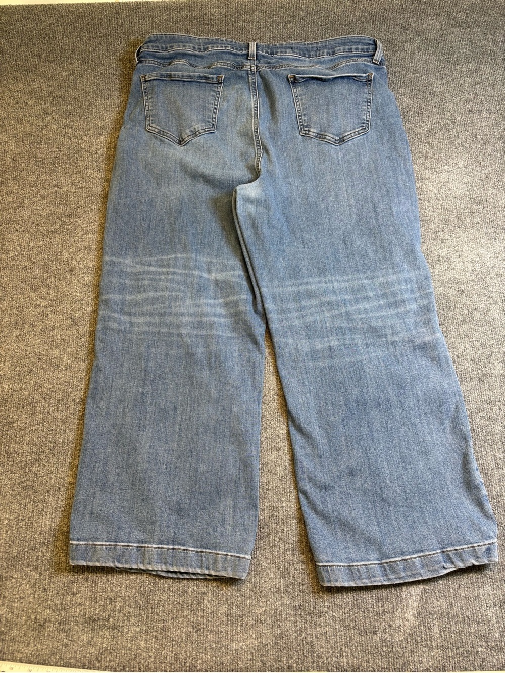 NYDJ Teresa Wide Leg Crop Jeans Womens 16 Blue Oasis Lift Tuck High Rise - Picture 12 of 15